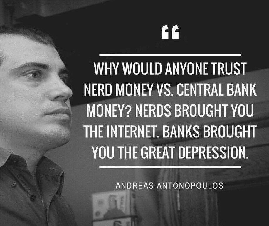 Nerds take you to the moon.

Banks take you to the ground.