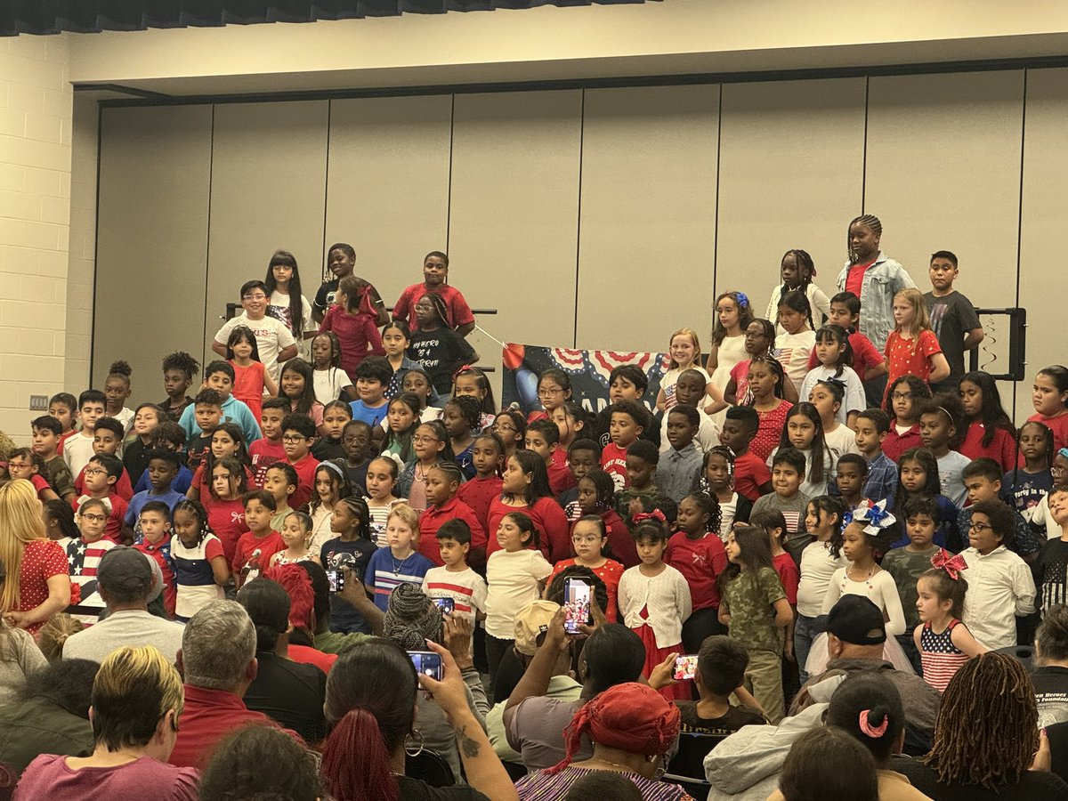 No better way to celebrate our veterans than with a special performance by our <a href="/BrosnahanES/">Brosnahan Elementary</a> 3rd graders!  We are so thankful for the service of our heroes! <a href="/CyFairISD/">Cypress-Fairbanks ISD</a>