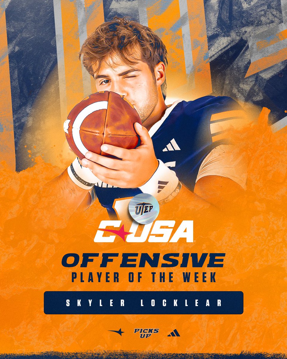 𝐂𝐔𝐒𝐀 𝐎𝐟𝐟𝐞𝐧𝐬𝐢𝐯𝐞 𝐏𝐥𝐚𝐲𝐞𝐫 𝐨𝐟 𝐭𝐡𝐞 𝐖𝐞𝐞𝐤 

#PicksUp | #WinTheWest

<a href="/locklear_skyler/">Skyler Locklear</a>