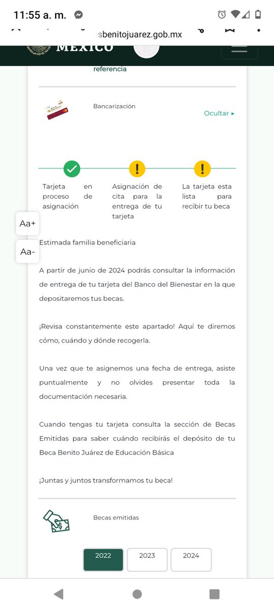 pedraza719's tweet photo. @BecasBenito Cundo recibiré la targeta estoy. Activa desde el 2022 https://t.co/jpxQKWajhU
