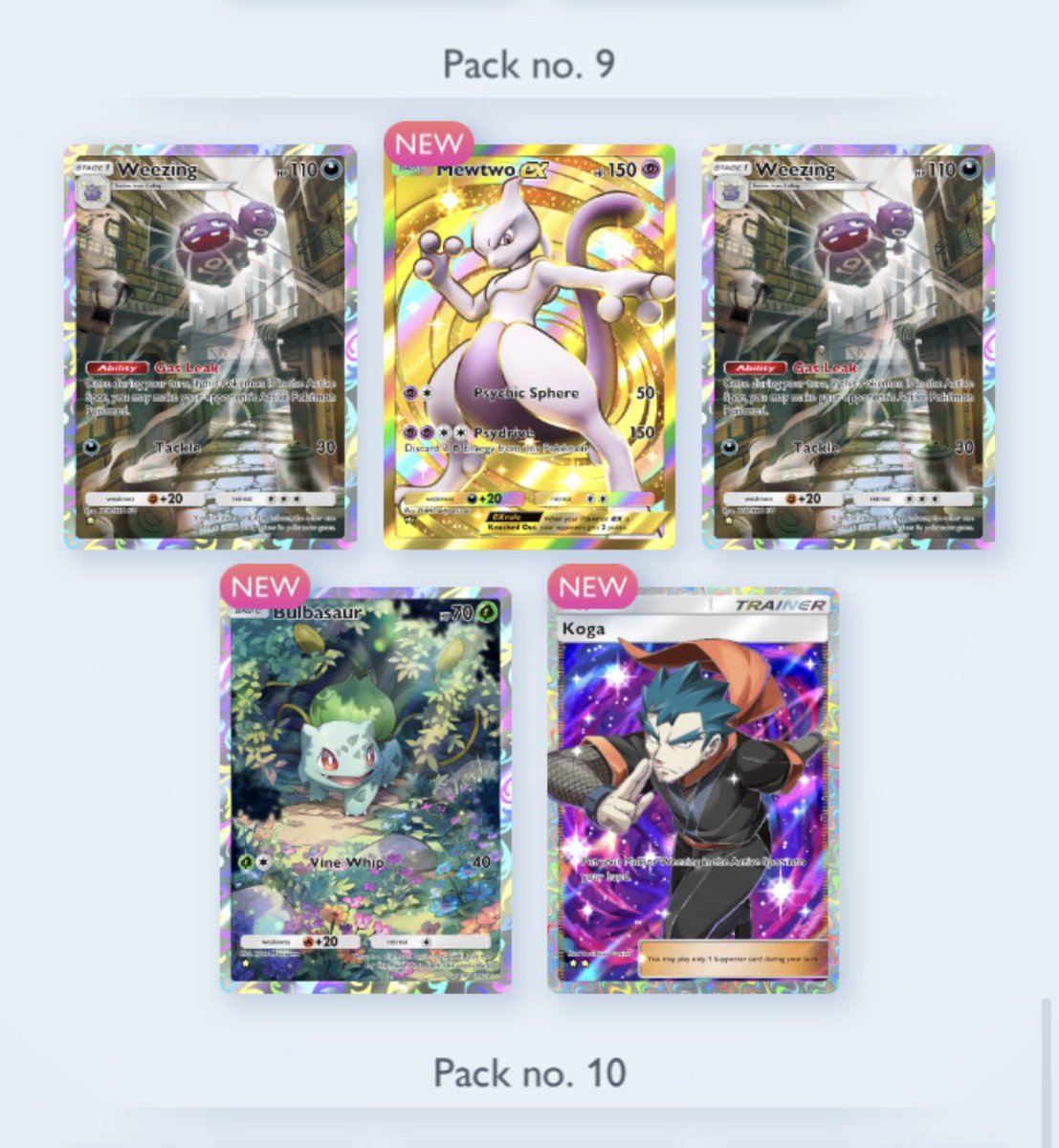 Nice pack I opened on #PokemonTCGPocket