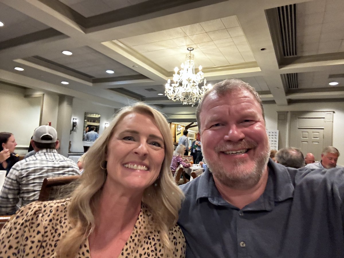 Annual scholarship dinner for the Calhoun County Quarterback Club with my beautiful date!