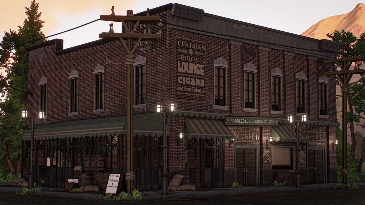 Get your refreshments at the Saddleback Springs Saloon in <a href="/PlanetCoaster/">Planet Coaster 2</a> 2! My favorite main street building so far! Stay tuned for the build video and workshop link over here: youtube.com/@JurreYoutube #PlanetCoaster2