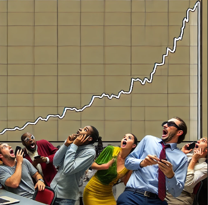 cryptopreneur0's tweet photo. When Bitcoin skyrockets and we all pretend to know what’s going on 📈😂 (image generated by GPT )

$BTC #Bitcoin #AI #AIGenerated https://t.co/V91SNrDP8w
