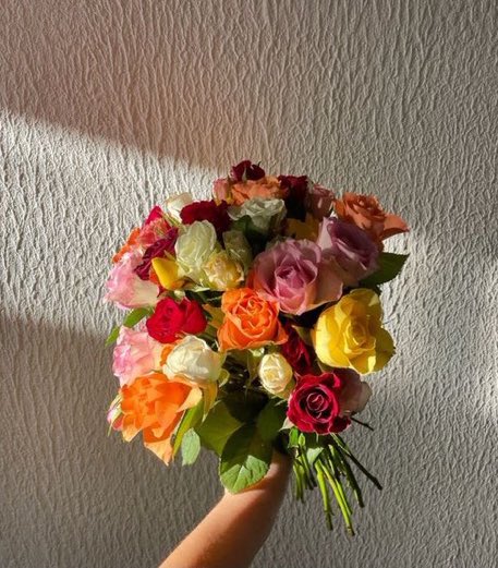 i3Moment's tweet photo. Colorful Roses https://t.co/XbKkHsImqN