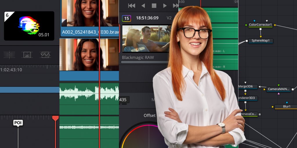 Blackmagic_News's tweet image. DaVinci Resolve 19.1 Update! Get new Fusion titles and effects, improved multicam audio editing and better effect handling for stereo tracks, as well as improved object mask caching and support for spatial photos and video in DaVinci Resolve Studio. Download now from…