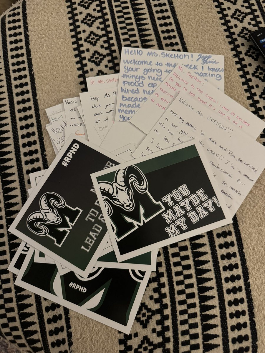 MCHS really knows how to make a person feel welcome!! Day 1 is in the books and I’m excited to be a RAM! 💚 #RPND <a href="/MCHS_Rams/">RamNation</a>