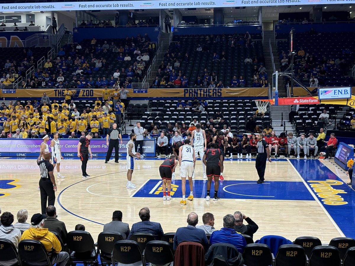 Taking in a Game at Pitt tonight…