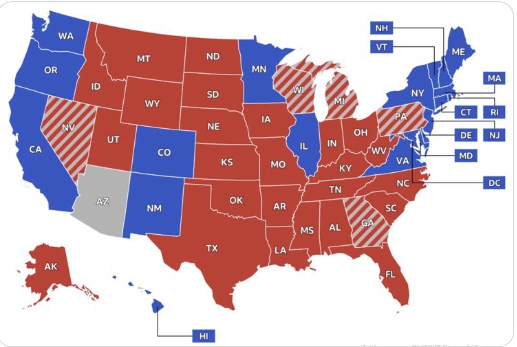 The Presidency, The Senate, The House.

Trump, Vance, Kennedy, Musk, Gabbard, Ramaswamy.

If ever there was an opportunity for greatness, now is the time. The people have spoken.

Now is the time.