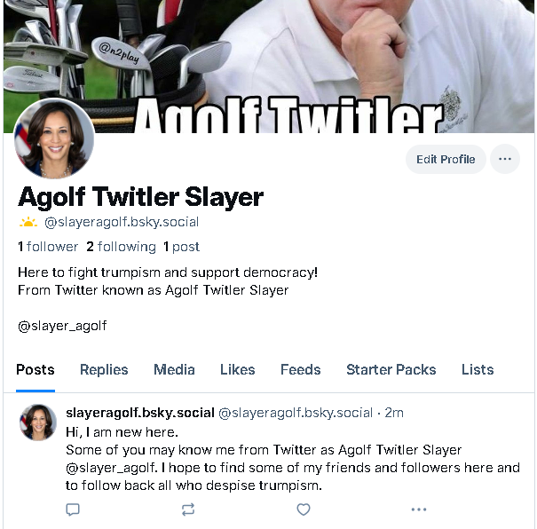 Agolf Twitler Slayer tweet media