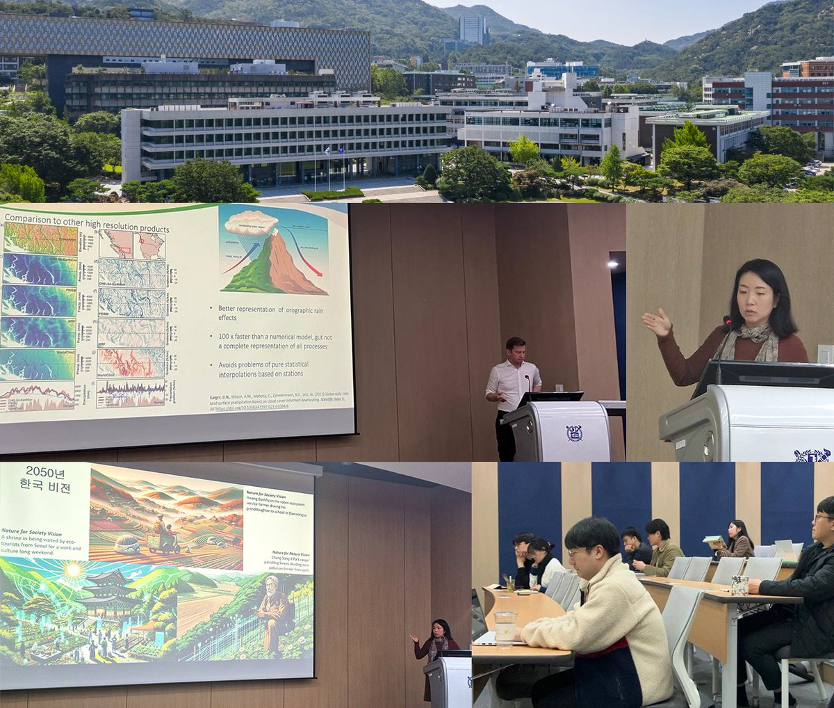Dr. Dirk Karger (@dirknkarger) on Twitter photo 🌍 Exciting day at #SeoulNationalUniversity! 🇰🇷 Dr. HyeJin Kim and I shared our vision for Korea's #NatureFutures, exploring how land use, economic development, #biodiversity, & #ClimateAction can shape a sustainable future. <a href="/WSL_research/">WSL Umweltforschung @wslresearch.bsky.social</a>, <a href="/WSL_DME/">WSL Dynamic Macroecology</a>, 🌍 Exciting day at #SeoulNationalUniversity! 🇰🇷 Dr. HyeJin Kim and I shared our vision for Korea's #NatureFutures, exploring how land use, economic development, #biodiversity, & #ClimateAction can shape a sustainable future. <a href="/WSL_research/">WSL Umweltforschung @wslresearch.bsky.social</a>, <a href="/WSL_DME/">WSL Dynamic Macroecology</a>,