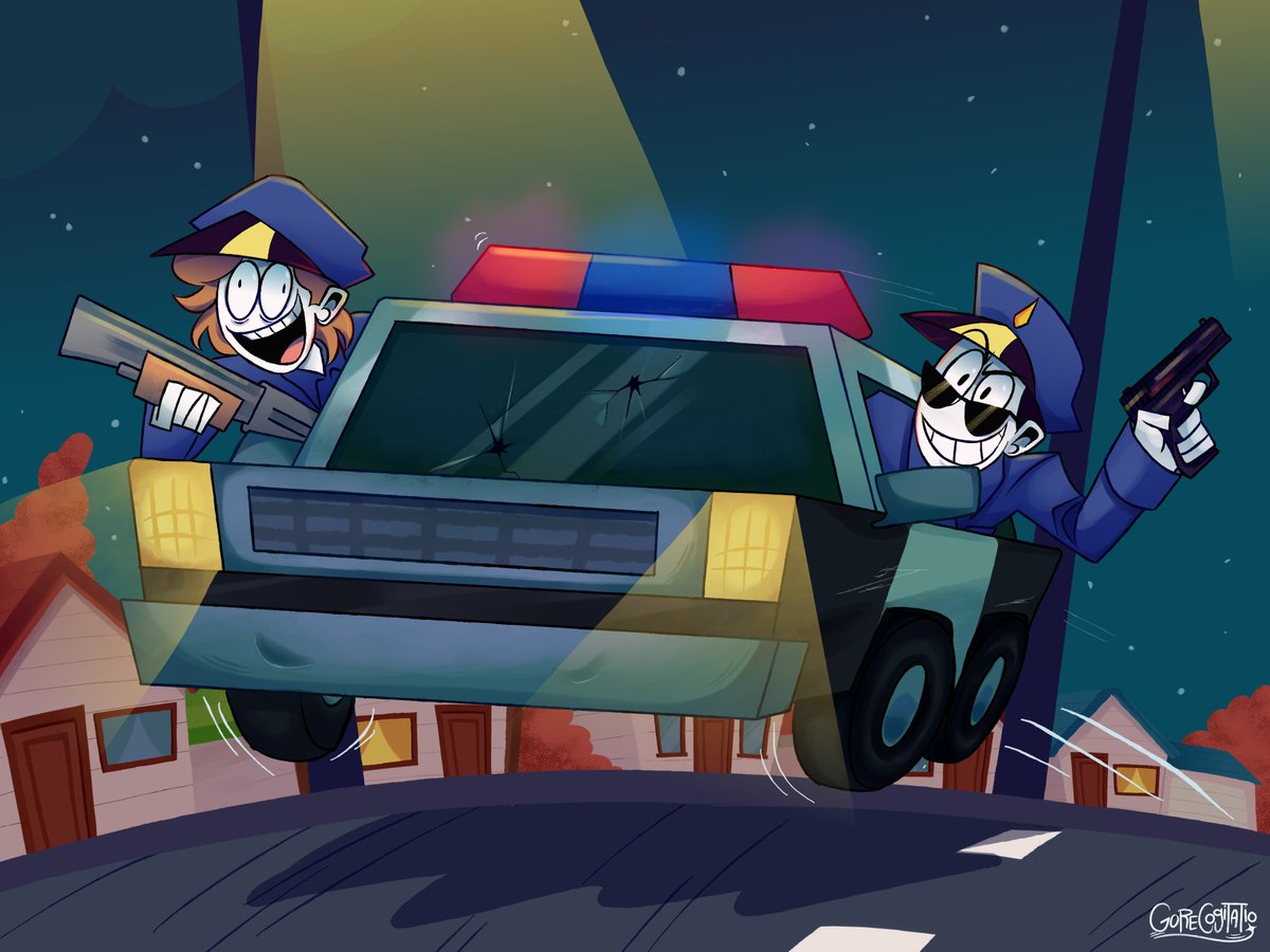 corecogitatio's tweet image. They are chasing criminals 🚨
#spookymonth #srpelo #tenderlovincannibal