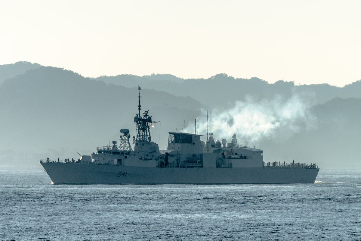 WarshipCam's tweet photo. HMCS Ottawa (FFH 341) Halifax-class frigate coming into Yokosuka, Japan - November 12, 2024 #hmcsottawa #ffh341
SRC: TW-@weiqi_xiulang https://t.co/TWGOynVJEM