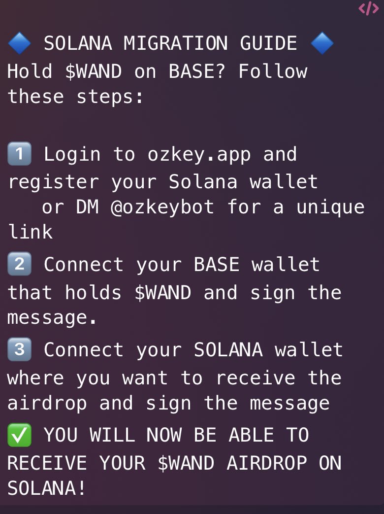 Wand Bot (SOL MIGRATION ARC) tweet media