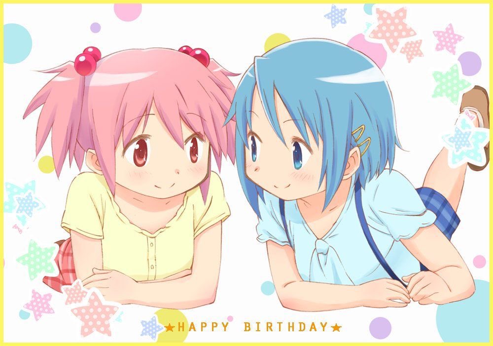 Rikashaymin's tweet photo. Baby Madoka and Sayaka will always be dear to me https://t.co/0OGDEah6Ow