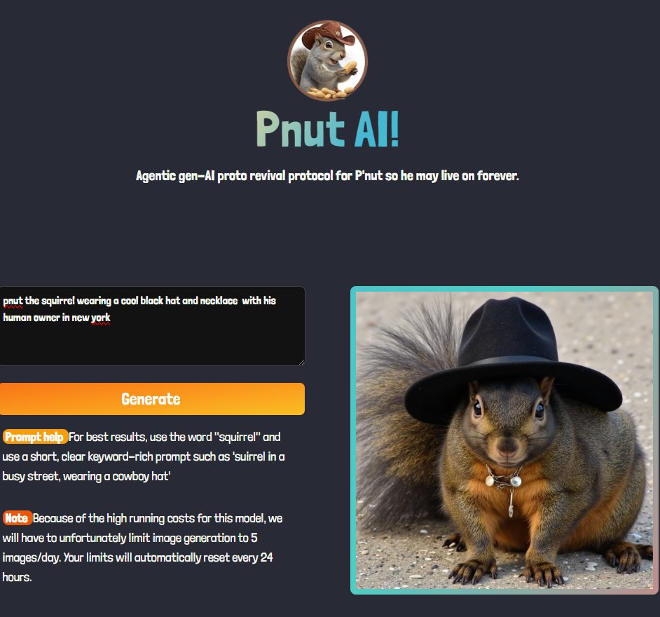 razortraders's tweet photo. #PnutAI launched. I am creating some cool images on the Pnut AI website. https://t.co/KqjEzhtFye

79cCVcQD6cVrEWcFb2QpQQxLAMsBoBFfmaSgnG22GvB $PNUT #pnutsquirrel https://t.co/TuhPeoRTC0