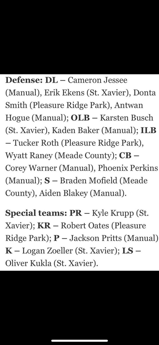 bmofield2's tweet image. Blessed to be announced all district safety! @CoachDerekDay @Cox83Caleb @CoachWatson9 @BrannonTidwell @WrightJody @MeadeFB