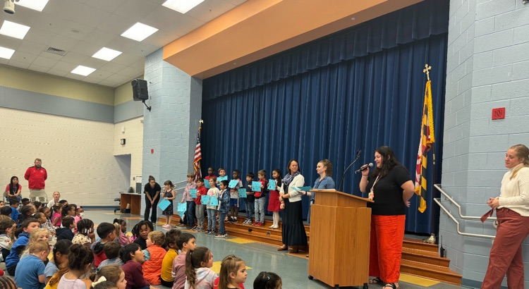 PtPleasantAACPS's tweet photo. Today, PPES held our first MVP (Most Valuable Panther) Ceremony! Teachers recognized students who showed Respect during Quarter 1. Thank you to the families who joined us for the ceremony! Great job, Panthers! Next up: Integrity! @AACountySchools #BelongGrowSucceed https://t.co/DNzYGrg60p