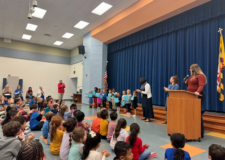 PtPleasantAACPS's tweet photo. Today, PPES held our first MVP (Most Valuable Panther) Ceremony! Teachers recognized students who showed Respect during Quarter 1. Thank you to the families who joined us for the ceremony! Great job, Panthers! Next up: Integrity! @AACountySchools #BelongGrowSucceed https://t.co/DNzYGrg60p