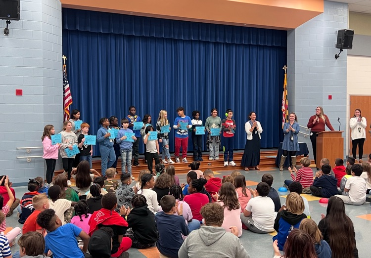 PtPleasantAACPS's tweet photo. Today, PPES held our first MVP (Most Valuable Panther) Ceremony! Teachers recognized students who showed Respect during Quarter 1. Thank you to the families who joined us for the ceremony! Great job, Panthers! Next up: Integrity! @AACountySchools #BelongGrowSucceed https://t.co/DNzYGrg60p