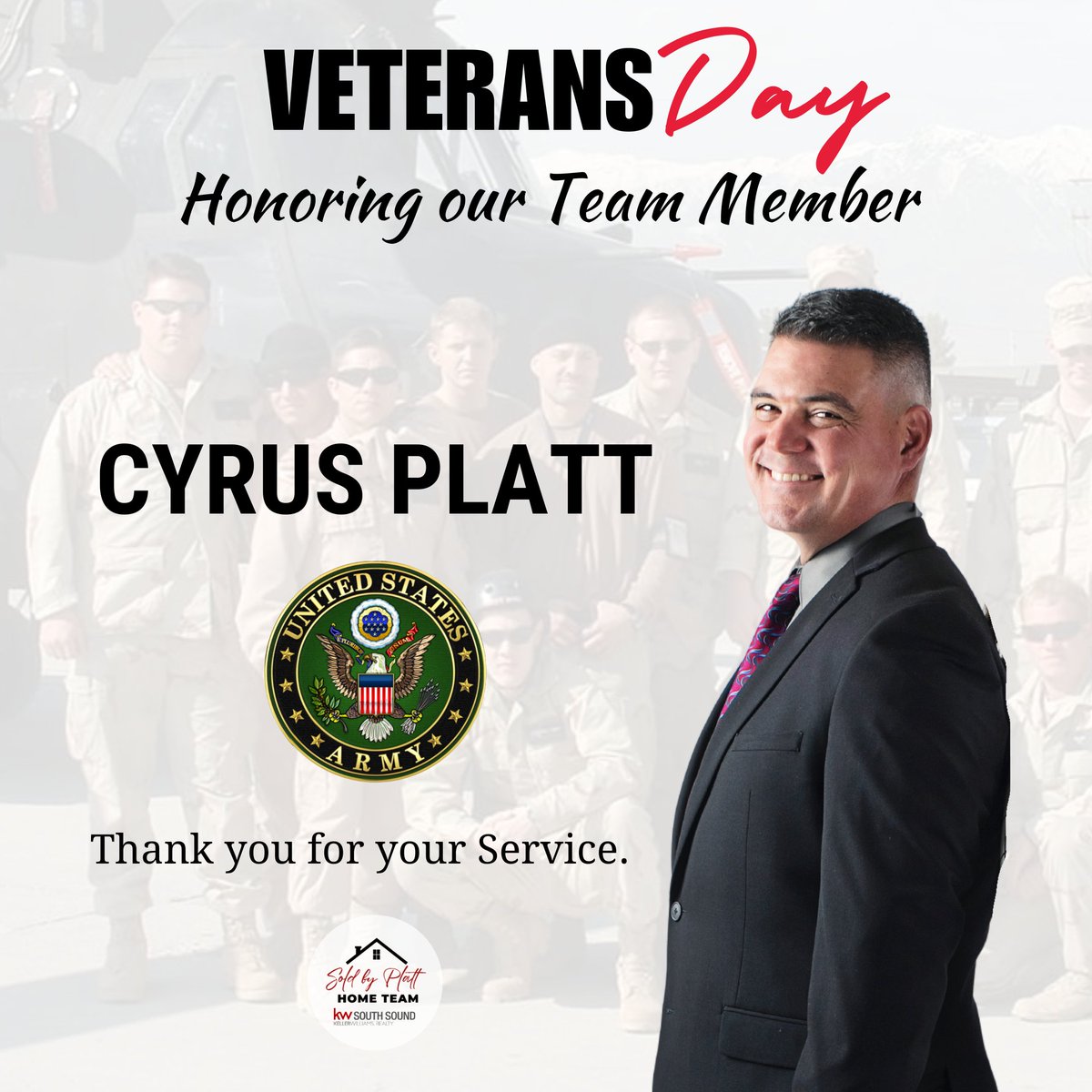 SoldByPlatt's tweet photo. Thank you to all the Veterans! Honoring all that you served! #HappyVeteransDay https://t.co/cCoMN9HTgd