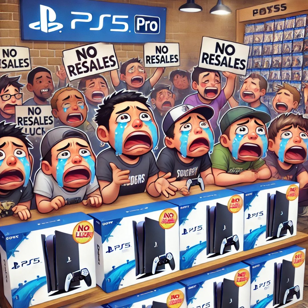 round1gaminglab's tweet photo. Looks like scalpers are feeling the heat with the new PS5 Pro! Despite the usual hype, Sony’s supply has stayed strong, so standard models are reselling at—or even below—retail prices. https://t.co/KcZq3MSrkL