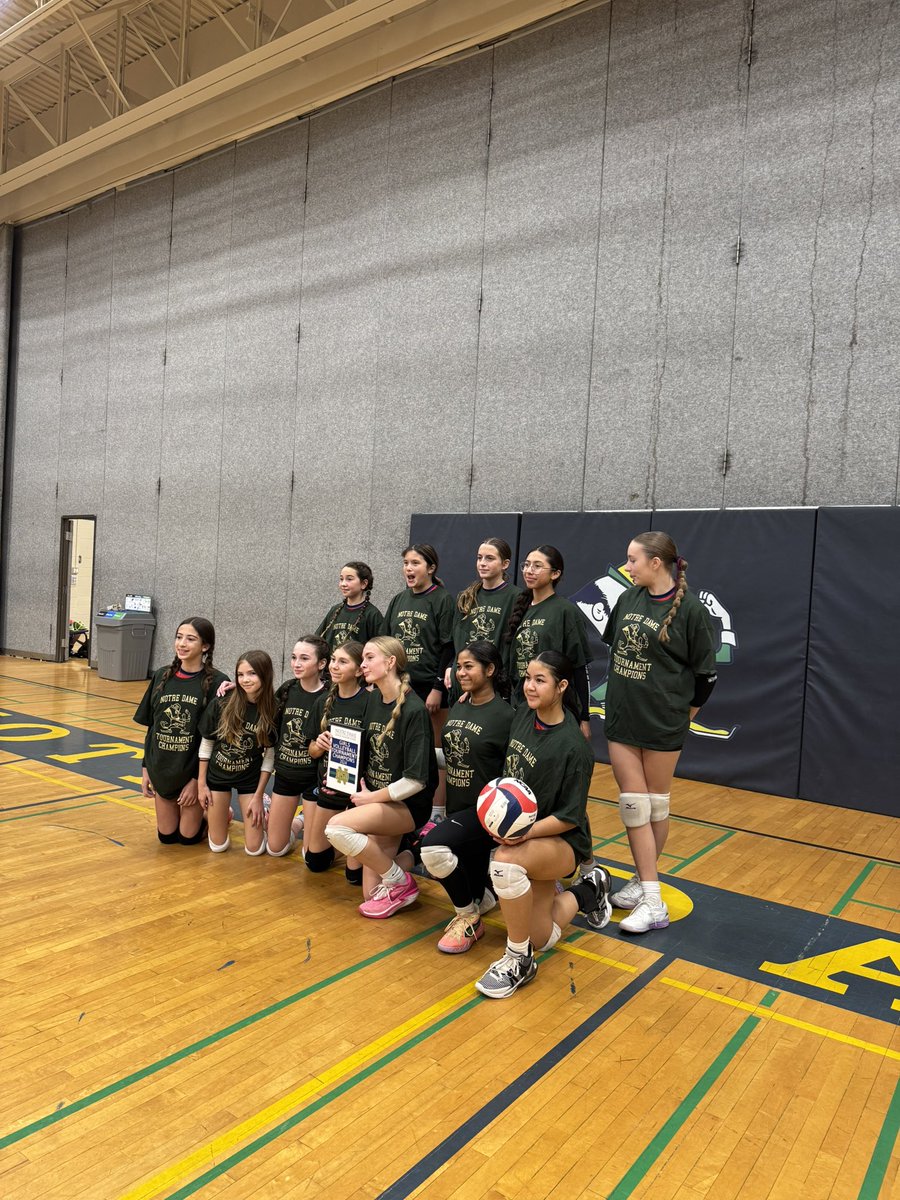 MissDigiulio's tweet photo. Thank you for having us @NotreDameHCDSB 🏐🏅 https://t.co/WttYTPYm3g