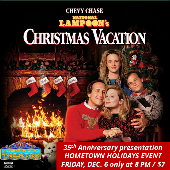 Tickets are now on sale for this years Hometown Holidays Christmas Classic following the #DowntownCamas tree lighting and holiday kickoff on December 6. Show time 8pm, Tickets $7
#nationallampoonschristmasvacation (PG13) camasliberty.com/.../46572-nati… <a href="/LibertyCamas/">CamasLibertyTheatre</a>
