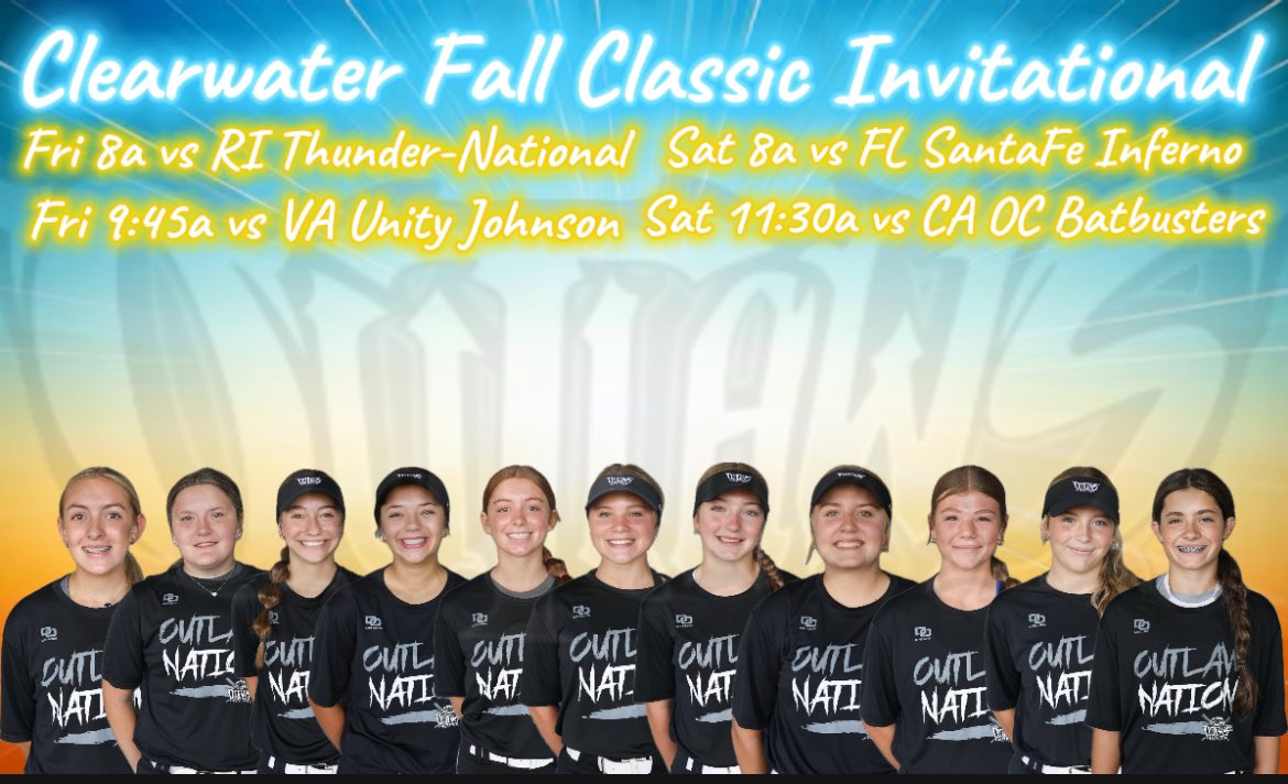 We’re heading to the ☀️ State to one of the absolute best events of the Fall Season, the Clearwater Fall Classic Invitational, held in beautiful Clearwater, FL! 12 hammer teams from VA, AL, CA, OH, TX, FL &amp; RI 🔨 💪🏼 

It’s the last Tournament of the Fall Season for us!!!