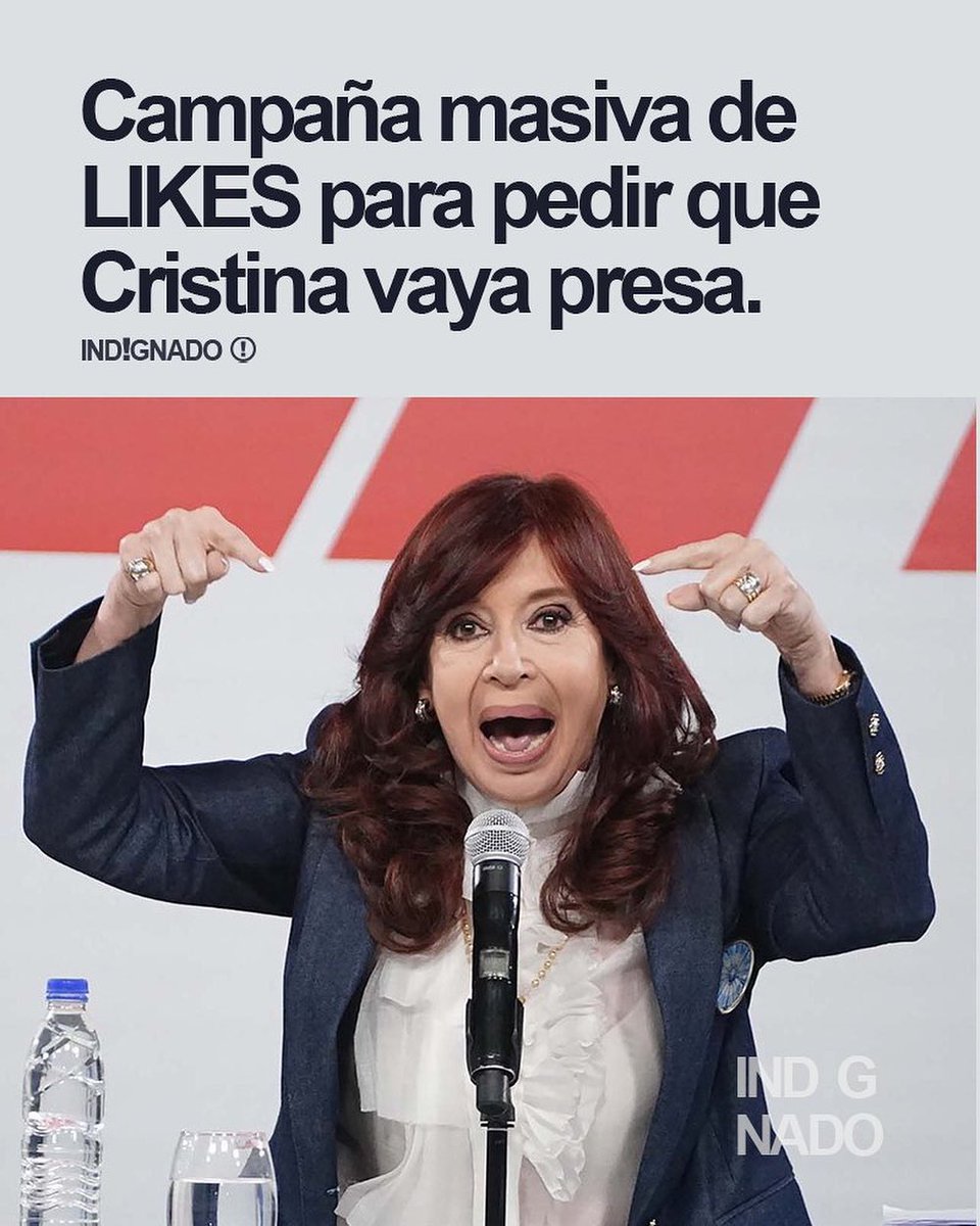 indignadoxd's tweet photo. La queres presa a Cristina Kirchner? https://t.co/a1AkPd5bhN