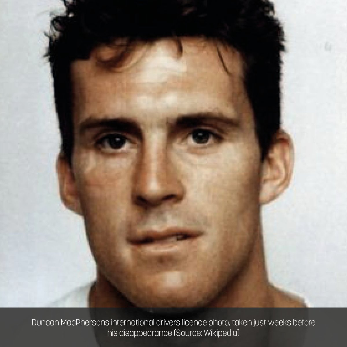 case_file's tweet photo. Case 303: Duncan MacPherson

1. Duncan MacPherson's international drivers licence photo, taken just weeks before his disappearance 
2. Duncan MacPherson playing ice hockey 
3. Duncan’s abandoned car in the Stubai Glacier parking lot 
4. The Stubai Glacier Resort https://t.co/LKLyiJSTkJ