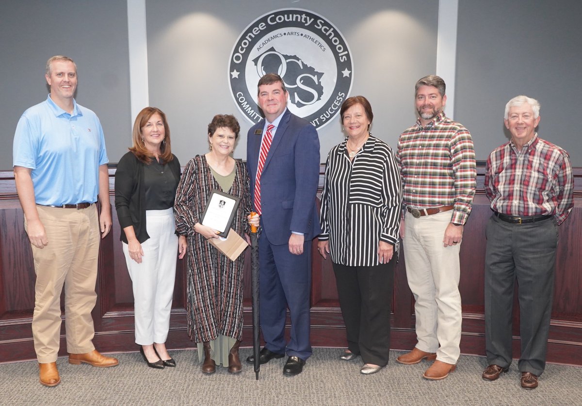 The Board of Education on Monday recognized Nancy Rodriguez of Dove Creek Elementary School as the November Pursuit of Excellence Award winner for Service Employees.

1/2