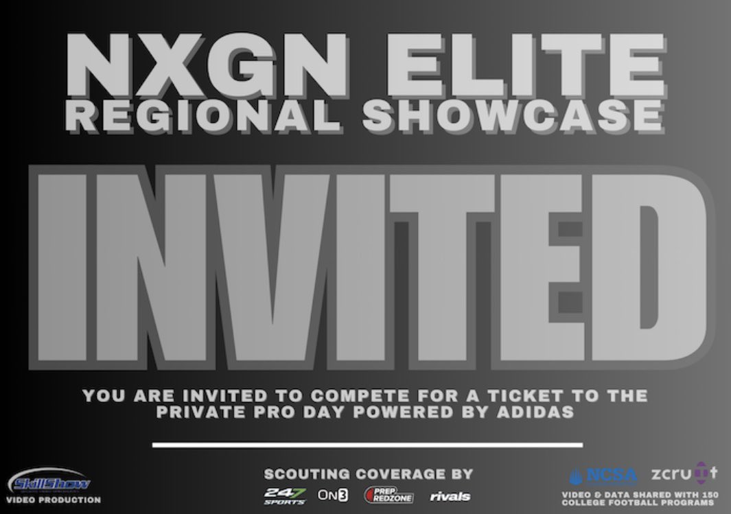 Thank you <a href="/adidasFballUS/">adidas US Football</a> <a href="/NxgnCamps/">NXGN Camps, Inc</a> <a href="/ncsa/">NCSA College Recruiting</a> <a href="/ZcruitFootball/">Zcruit: by @Ver_Athletics</a> for the invitation to compete