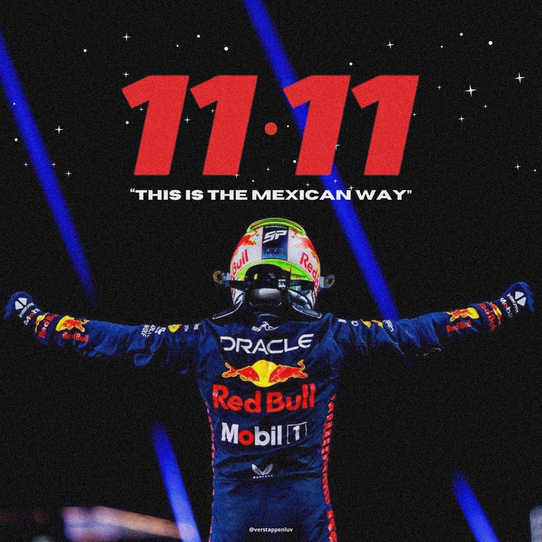 checocrispis's tweet photo. 11•11 — This is Checo day. 🇲🇽

[ @SChecoPerez @1AntonioPerez @Paola_perez @AntonioPerezJAL ] https://t.co/Su1j5RqpWV