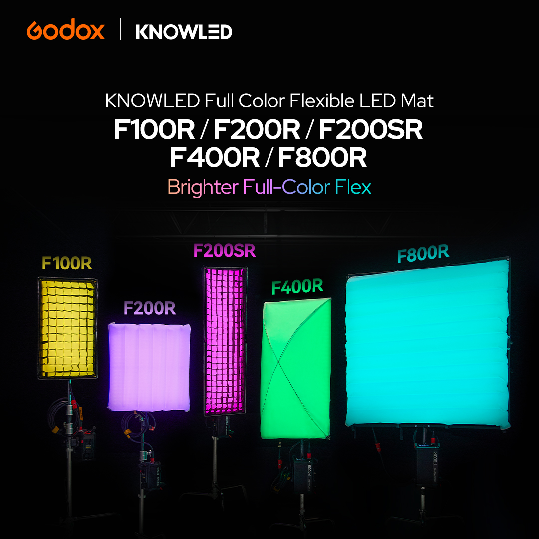 GodoxGlobal's tweet photo. Introducing our new KNOWLED full-color flexible LED mat series!
Lighter, brighter, tougher, and softer — the ultimate choice for versatile lighting.
Swipe to discover more exciting features!

Learn more at:
https://t.co/dXLOegcPlO

#ledlighting #ledlights #filmlights #filmlight https://t.co/HwH1nCkJD5