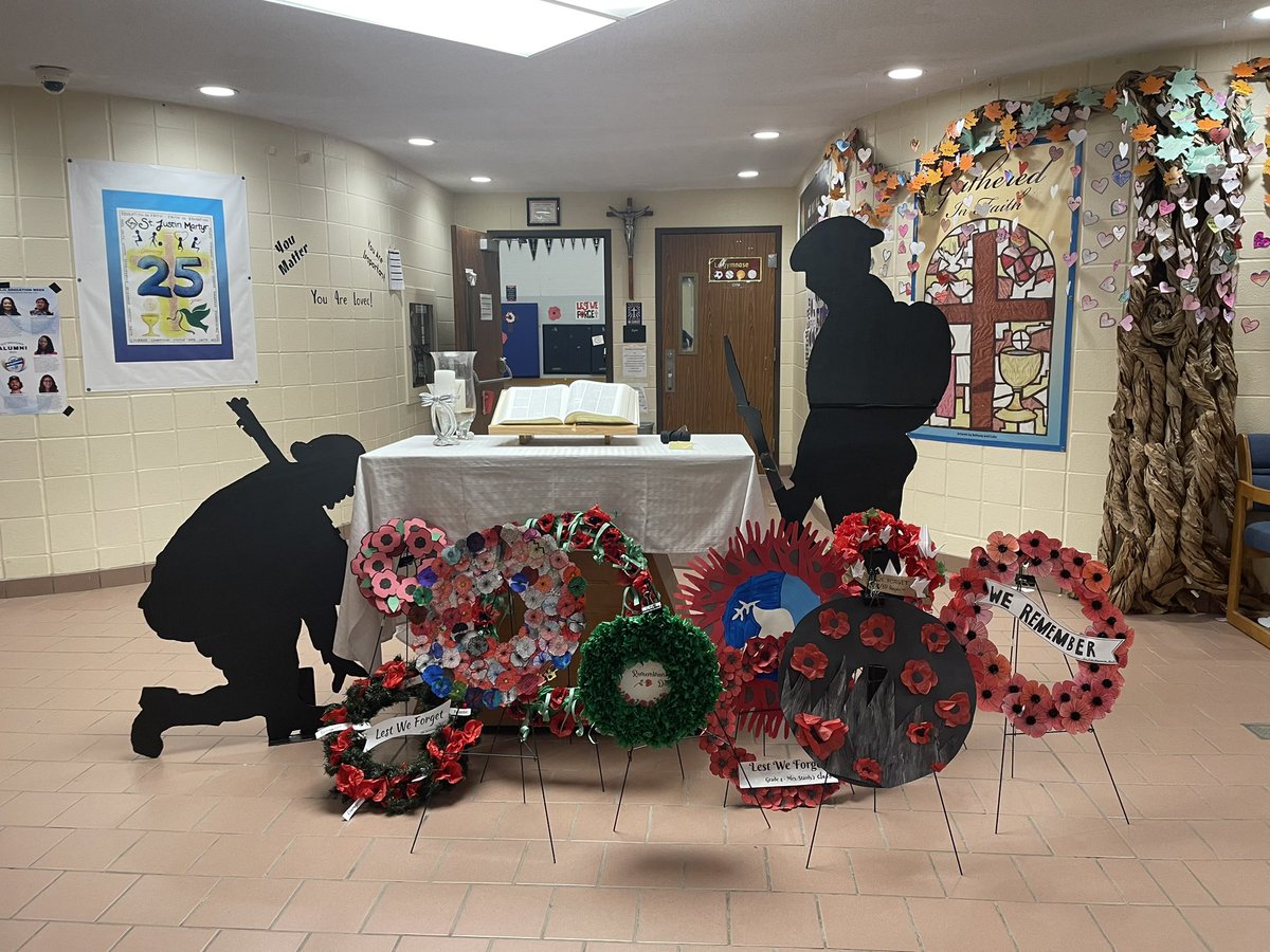 SJN remembers. We thank all soldiers who serve to protect our lives.
