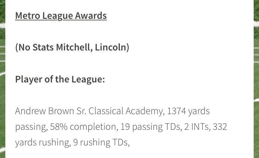 Andrew Brown (@drewjbrown11) on Twitter photo Blessed to be a Candidate for OPOY by <a href="/PlaymakerCorner/">Playmaker’s Corner</a> and league player of the year by <a href="/MileHighPreps/">MileHigh Prep Report</a>
<a href="/Coach/">Coach</a>Camp_@CoachMattMumme
@Coach BrownCSUP
<a href="/CoachKikel/">James Kikel</a> <a href="/Coach_Thiessen/">Mike Thiessen</a> <a href="/CoachJake92/">Jake Lehman</a> <a href="/Coach_JScott/">Jesse Scott</a> <a href="/CoachIvinJasper/">Ivin Jasper</a> <a href="/willykorn/">Willy Korn</a>
<a href="/CoachTWilson22/">Tommy Wilson</a> <a href="/CoachDiedrick/">Ryan Diedrick</a>
<a href="/CoachKochevar/">Miles Kochevar</a> Blessed to be a Candidate for OPOY by <a href="/PlaymakerCorner/">Playmaker’s Corner</a> and league player of the year by <a href="/MileHighPreps/">MileHigh Prep Report</a>
<a href="/Coach/">Coach</a>Camp_@CoachMattMumme
@Coach BrownCSUP
<a href="/CoachKikel/">James Kikel</a> <a href="/Coach_Thiessen/">Mike Thiessen</a> <a href="/CoachJake92/">Jake Lehman</a> <a href="/Coach_JScott/">Jesse Scott</a> <a href="/CoachIvinJasper/">Ivin Jasper</a> <a href="/willykorn/">Willy Korn</a>
<a href="/CoachTWilson22/">Tommy Wilson</a> <a href="/CoachDiedrick/">Ryan Diedrick</a>
<a href="/CoachKochevar/">Miles Kochevar</a>