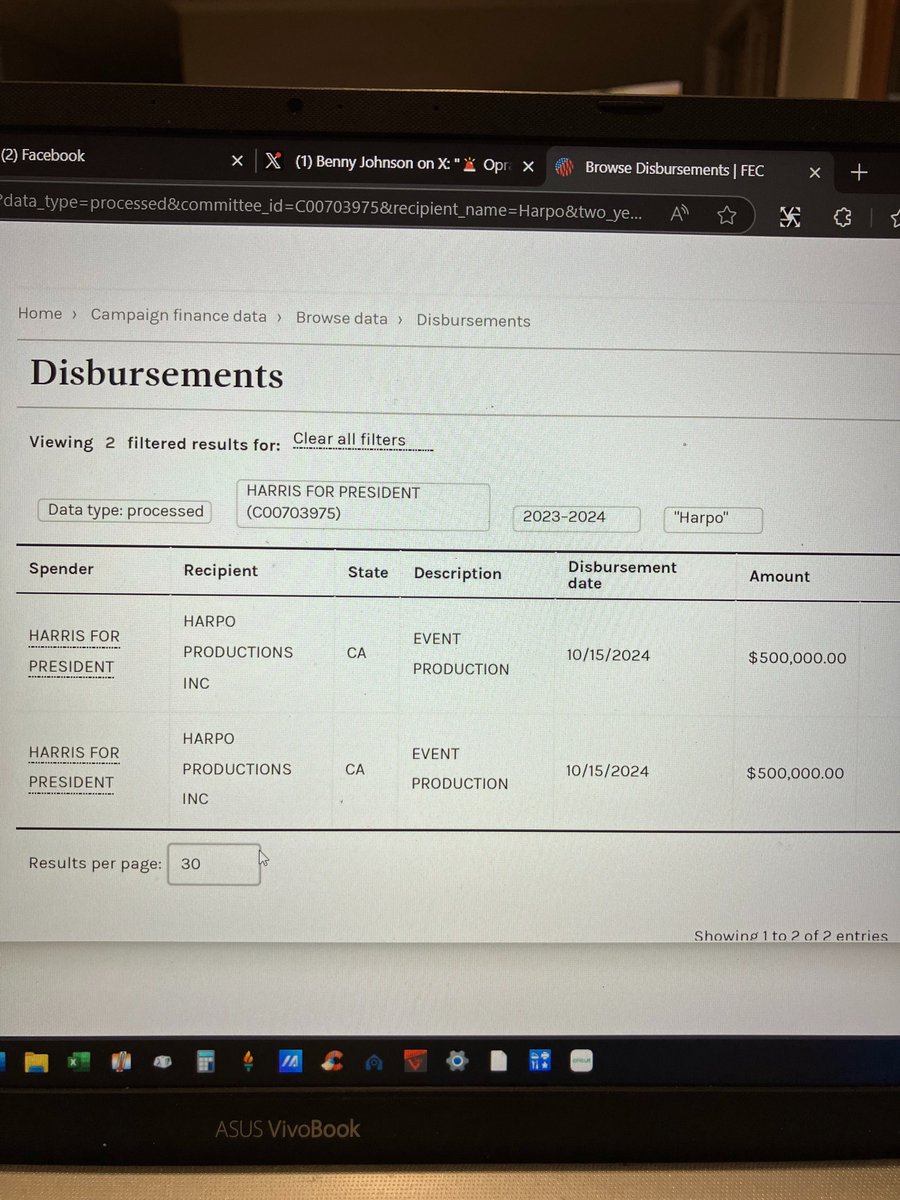 Bubblebathgirl's tweet image. Oprah Winfrey is asked if she was paid for her endorsement of Kamala Harris for president.

Winfrey denied ever being paid, but FEC filings say she received two payments of $500k each.

Why would she deny this?