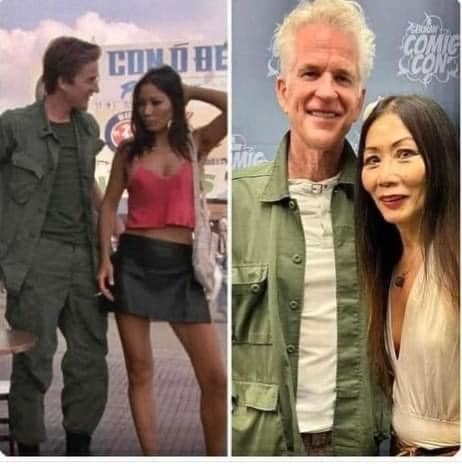 SaintedDrew's tweet photo. On Veterans Day, a Marine veteran reunites with a woman he once helped during his service in the Asia-Pacific Theater. This poignant moment brings back memories of courage and resilience, showcasing the lasting impact of his dedication. It’s a powerful reminder of the bonds for… https://t.co/eKo2whdCfy