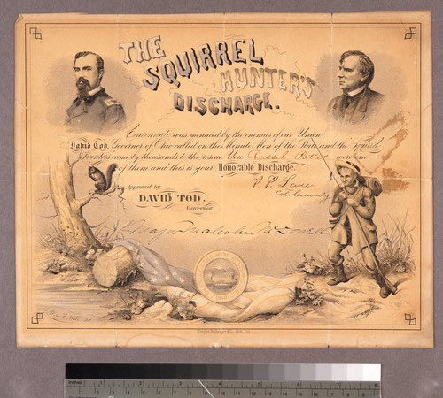 Happy Veterans Day! I have one of my great, great grandfather’s discharge papers from the multiple militia units he mustered with in Ohio during the Civil War. #union #democracy #freedom