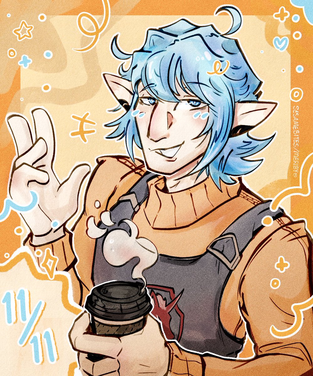 sesamebites's tweet photo. Happy Haurchefant day!! 💙🛡️ https://t.co/vsjr7wZJqq