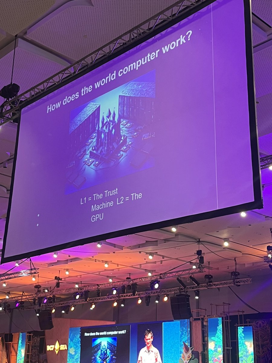 Vitalik: L1 = Trust machine, L2 = GPU
#Devcon2024
