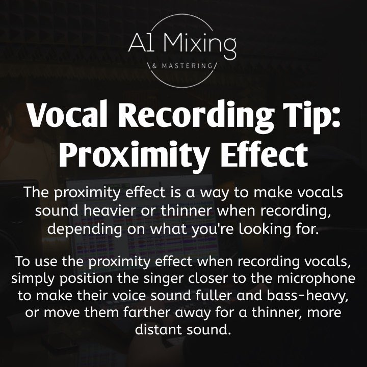 The Proximity Effect! A simple, yet extremely effective vocal recording technique that’s used in a variety of ways depending on the sound that you’re looking for. 🎚️🎤