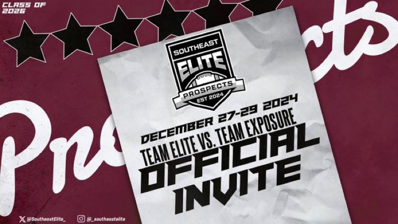 thanks to <a href="/SoutheastElite_/">Southeast Elite Prospects</a> for the invite to the all star game <a href="/NSC_Football/">Carver-Atlanta FB</a>