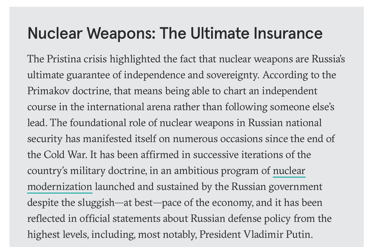 davetroy's tweet photo. Per the Primakov Doctrine, Putin and Musk are backed by Russia’s nuclear threat. This is why this crew acts with total impunity. We’re done if we don’t acknowledge this situation.
https://t.co/kV6NZO6KG9 https://t.co/odFEm6enmd
