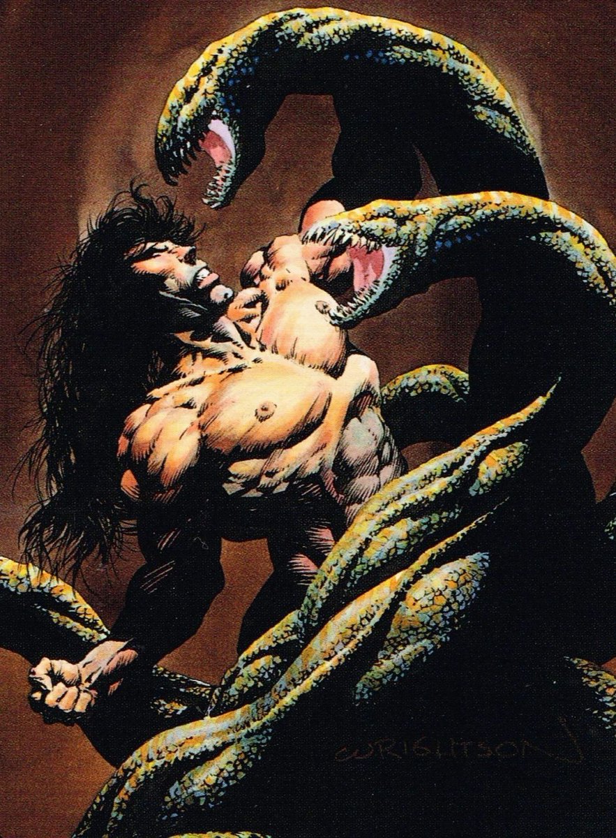 Bernie Wrightson renders a rare Conan Piece, and it is masterful. #fantasyartwork #fantasyartist #fantasyart