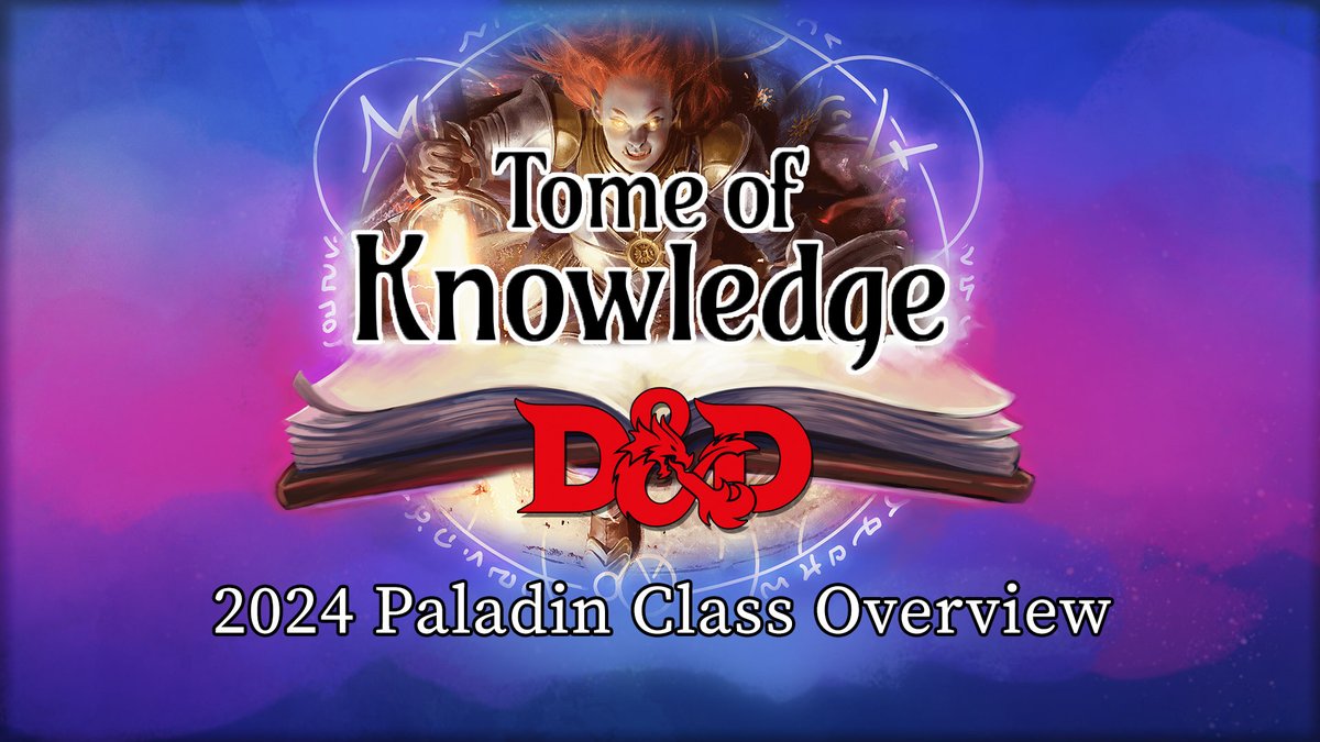 Greetings Adventurers! Prepare for the greatest class we have yet to cover in the 2024 Player's Handbook. The Paladin! (No bias here at all)

See you in 15 minutes on Twitch and YouTube /castersandcantrips

#paladin #dungeonsanddragons