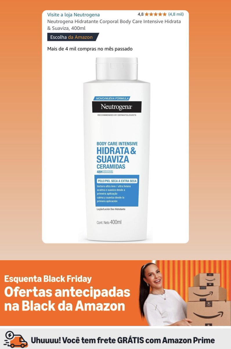 sigadicasepromo's tweet photo. Excelente custo benefício em hidratante corporal por R$ 21,79 !

🛒 Compre aqui: https://t.co/5yX2GTgyv1

#acheinaamazon https://t.co/bFiGit7P0E