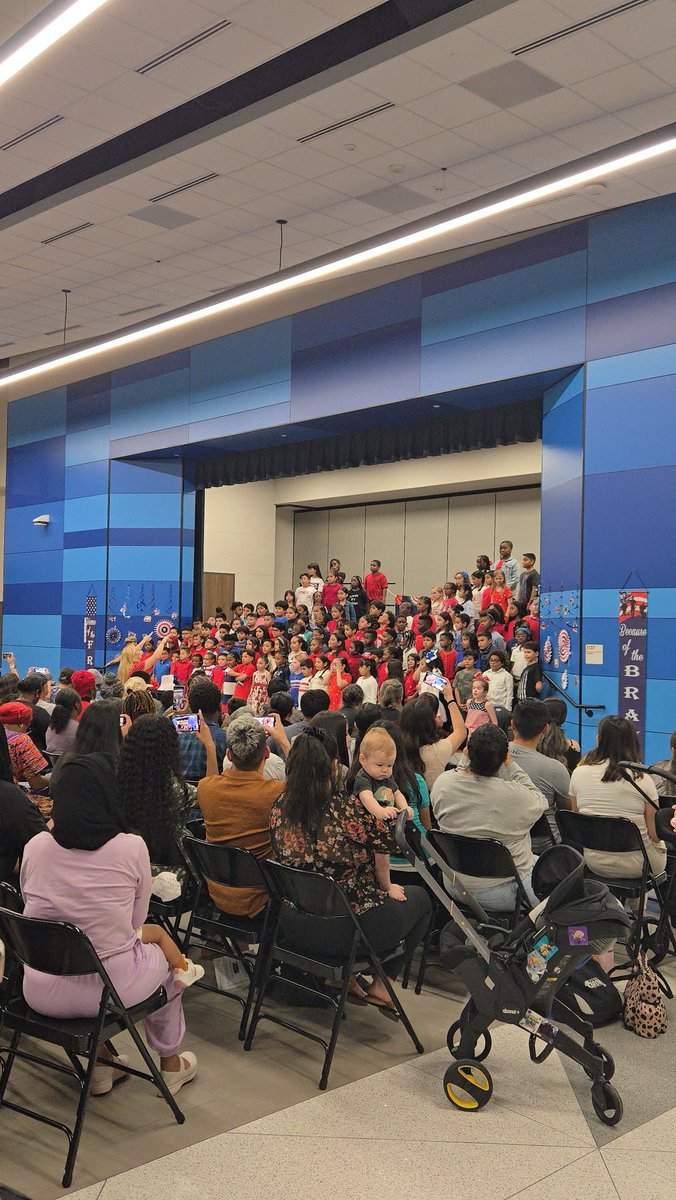 Veteran's Day Program was a huge success!! ❤️🤍💙
<a href="/BrosnahanES/">Brosnahan Elementary</a> 🧡💙 
#BroncoTough #ThirdGradeShenanigains