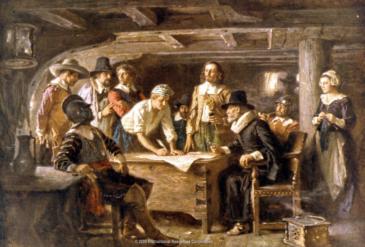 tomgglass's tweet image. On #ThisDayInHistory , Nov 11, 1620, the passengers of the Mayflower, anchored at the tip of Cape Cod &amp;amp; realizing that they were not where their royal charter permitted, after dissension wrote and signed a document for their own self government called the #MayflowerCompact .